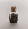 Vintage Mini Perfume Bottle with Stirling Silver Overlay