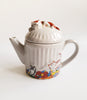 Wade Whimsical Feline Collection Teapot Dustbin With Cats Designed by Judith Wootton