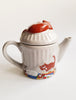 Wade Whimsical Feline Collection Teapot Dustbin With Cats Designed by Judith Wootton
