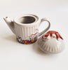 Wade Whimsical Feline Collection Teapot Dustbin With Cats Designed by Judith Wootton