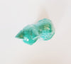 Vintage 1970's Kitsch Anglia Glazed Ceramic Studio Art Pottery Turquoise Cat Figurine / Statue