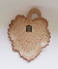 A beautiful French Glazed Sandstone (EMAUX de GRES) Ceramic Studio Art Pottery Vine Leaf Shaped Plate