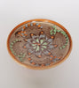 A beautiful Hand Painted Terracotta Art Studio Pottery Dish Signed by the Artist