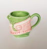 Mary Ann Baker Green Frog Mug / Cup by Otagiri, Japan