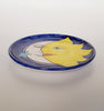 Italian Vintage Ceramic Studio Art Pottery Moon and Sun Decorative Plate signed by the artist