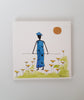 African Tribal Design, Decorative Ceramic Art Tile