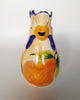 Vintage Hand Painted Italian Majolica Studio Pottery Rooster Pitcher / Jug