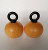 Vintage Bodum Sphere Beechwood Salt and Pepper Mill / Grinder, Design by Richard Nissen, Made in Denmark