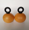 Vintage Bodum Sphere Beechwood Salt and Pepper Mill / Grinder, Design by Richard Nissen, Made in Denmark