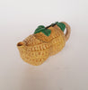Novelty Peanut Shaped Earthenware Decorative Teapot