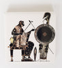 6 Vintage Greek Ceramic Art Tiles / Coasters with Greek Figures Depicting Greek Mythology