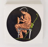 6 Vintage Greek Ceramic Art Tiles / Coasters with Greek Figures Depicting Greek Mythology