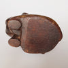 Vintage Hand Carved Wood & Brass Cat Statue from Jaipur, India