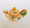 Glazed Ceramic Studio Pottery Small Teapot, signed by the artist as "DE Ree TA"