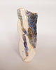 A Beautiful Contemporary Design Studio Art Pottery Sculpted Glazed Ceramic Vase with Raised Pattern Signed by the Artist as "R"