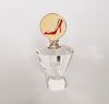 Art Deco Crystal Glass Perfume Bottle