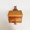 Rare Vintage Wooden Novelty Cigarette Box / Dispenser with a bird mechanism that Collects a Cigarette from the Box - Germany, Hand Made 1960's