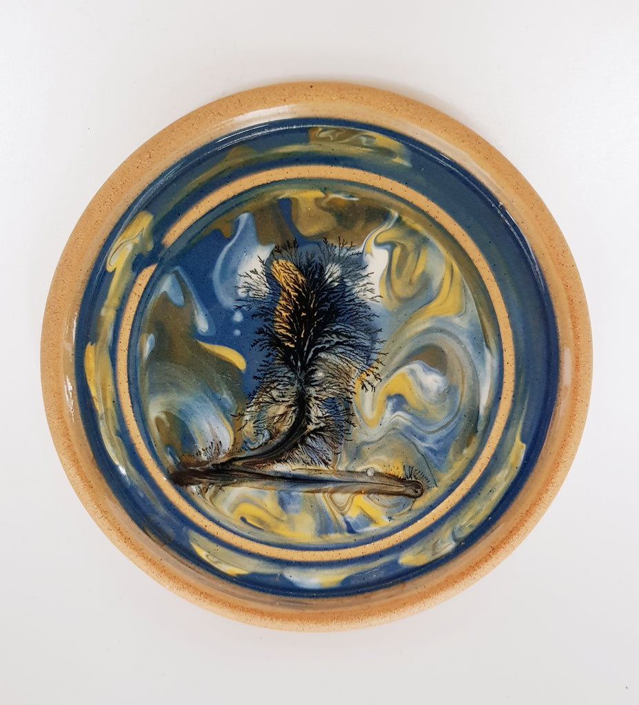 Boscastle Studio Pottery Mocha Ware Small Plate from Roger Irving Little Cornish Studio