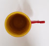 Madame Tussauds Collectable - Large Long Coffee Mug Guitar Handle Red Yellow