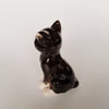 Rare Vintage Studio Art Pottery Glazed Ceramic cat Figurine Signed by the Artist R.F.O.S.