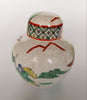 Antique Early 20th Century Chinese Famille Verte Crackle Finish Lidded Ginger Jar Painted with Warriors in the Battleground