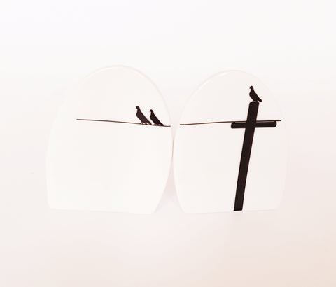 Contemporary Design White Porcelain Salt and Pepper Shaker
