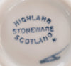 Highland Stoneware Pottery Hand Painted Rural Scene Pin Dish Signed by the Artist, Scotland