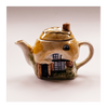 Glazed Ceramic Studio Pottery Cottage Shaped Mini Teapot