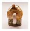 Glazed Ceramic Studio Pottery Cottage Shaped Mini Teapot