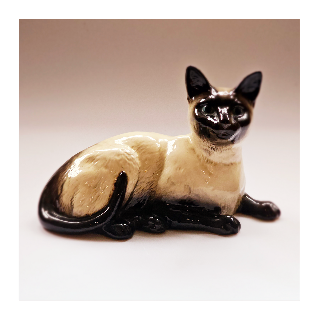Vintage 1950's Beswick Siamese Cat Figurine