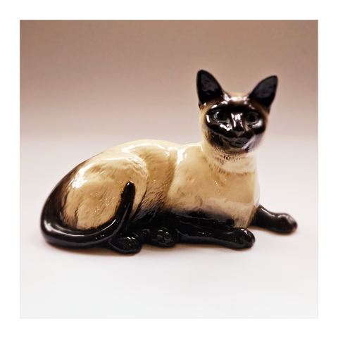 Vintage 1950's Beswick Siamese Cat Figurine