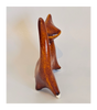 Contemporary Design Hand Made Studio Pottery Glazed Ceramic Cat Statuette