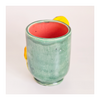Rare Fine Art Studio Pottery Glazed Ceramic Novelty Mug with a 3 D Crested Gecko and its Tail as Handle