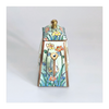 Vintage Trade + Aid UK Miniature Teapot Enamel Brass No. 417 Collectible