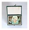 Vintage Trade + Aid UK Miniature Teapot Enamel Brass No. 417 Collectible