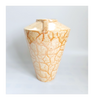 Unique Contemporary Art Deco Style Studio Pottery Porcelain Vase / Jar with Geometric Shaped Handles
