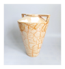Unique Contemporary Art Deco Style Studio Pottery Porcelain Vase / Jar with Geometric Shaped Handles
