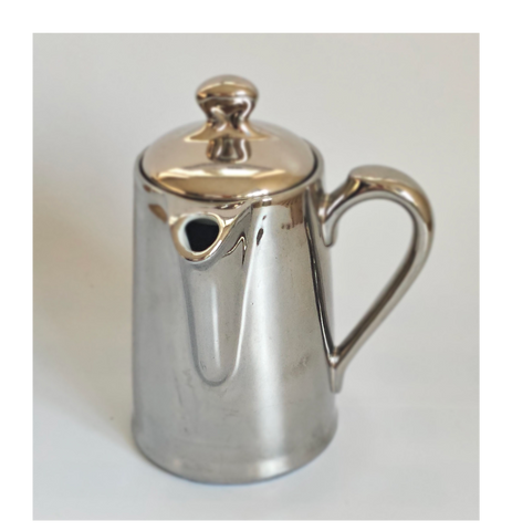 Rare unique Vintage Royal Worcester Silver Lustre Ware Ceramic Fireproof Jug