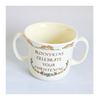 Vintage 1960's Royal Doulton Bunnykins Fine Bone China Baby Beaker "Bunnies Attending Christening Ceremony" Christening Present