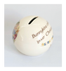 Vintage 1960's Royal Doulton Bunnykins Fine Bone China Piggy Bank "Bunnies Attending Christening Ceremony" Christening Present