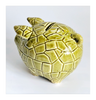 Vintage 1960's Glazed Ceramic Piggy Bank / Coin Bank
