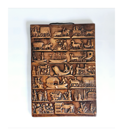 Vintage 1970's Margit Kovacs Ceramic Mural Copy Wall Art