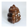 Novelty Ceramic Emoji Poo Mug with Lid