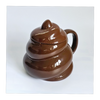 Novelty Ceramic Emoji Poo Mug with Lid