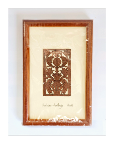 Arabian Heritage Arabian Treasures Framed 3D Wooden Flower Motives Wall Art, Dubai