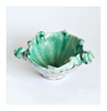 Unique Vintage Italian Fratelli Fanciullacci Glazed Ceramic Studio Pottery Hand Made and Hand Painted Seashell Bowl