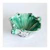 Unique Vintage Italian Fratelli Fanciullacci Glazed Ceramic Studio Pottery Hand Made and Hand Painted Seashell Bowl
