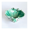 Unique Vintage Italian Fratelli Fanciullacci Glazed Ceramic Studio Pottery Hand Made and Hand Painted Seashell Bowl