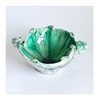 Unique Vintage Italian Fratelli Fanciullacci Glazed Ceramic Studio Pottery Hand Made and Hand Painted Seashell Bowl