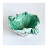 Unique Vintage Italian Fratelli Fanciullacci Glazed Ceramic Studio Pottery Hand Made and Hand Painted Seashell Bowl